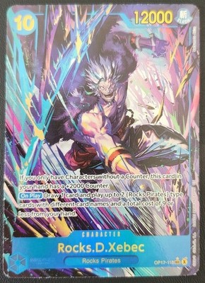 Rocks D Xebec OP17-118 SEC Secret Rare	Alt Alternate Art One Piece English 
