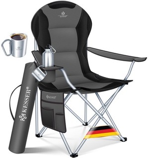 RETOURE Campingstuhl Angelstuhl Faltstuhl 150kg Klappstuhl Angler Stuhl Tasche