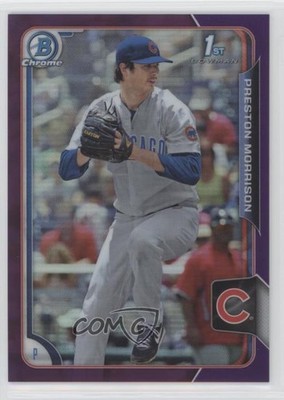 2015 Bowman Draft Chrome Purple Refractor 46/250 Preston Morrison #59 2vk