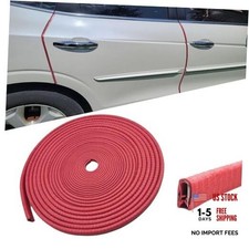 33Ft 10M Car Door Edge Guards, Car Door Edge Protector, No Glue 10 Meters Red