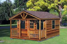 Outdoor Structure Building / Cabin Shed Plans, Material List Includes  #62016