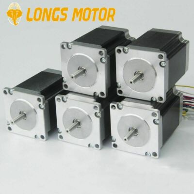 Stepper Motor 5pcs Nema34 880oz-in 8wires 2A 2PHASE 86BYGH CNC machine ...