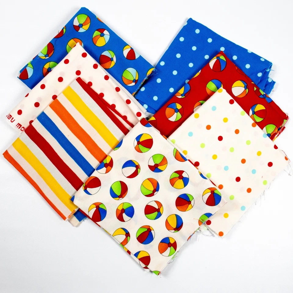 Malibu Monkies Moda Cotton Fabric Lot Quarter Yard Quilting Coordinates 7 Prints - Image 3 of 3