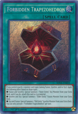 Forbidden Trapezohedron - SHVA-EN019 - Secret Rare - 1st Edition x3 - Near Mint
