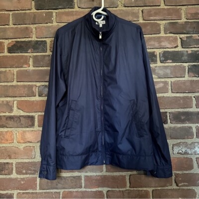Peter Millar Hartford Full Zip Windbreaker Bomber Jacket - Navy