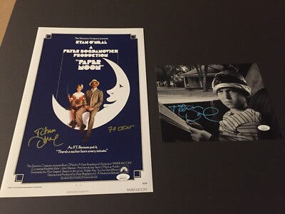 Tatum O'Neal Signed 11X17 Paper Moon Movie Poster W / 74 Oscar & 8x10