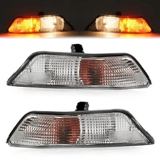 Left & Right Side Parking Turn Signal Lights W/Bulbs For Ford Mustang 2015-2017