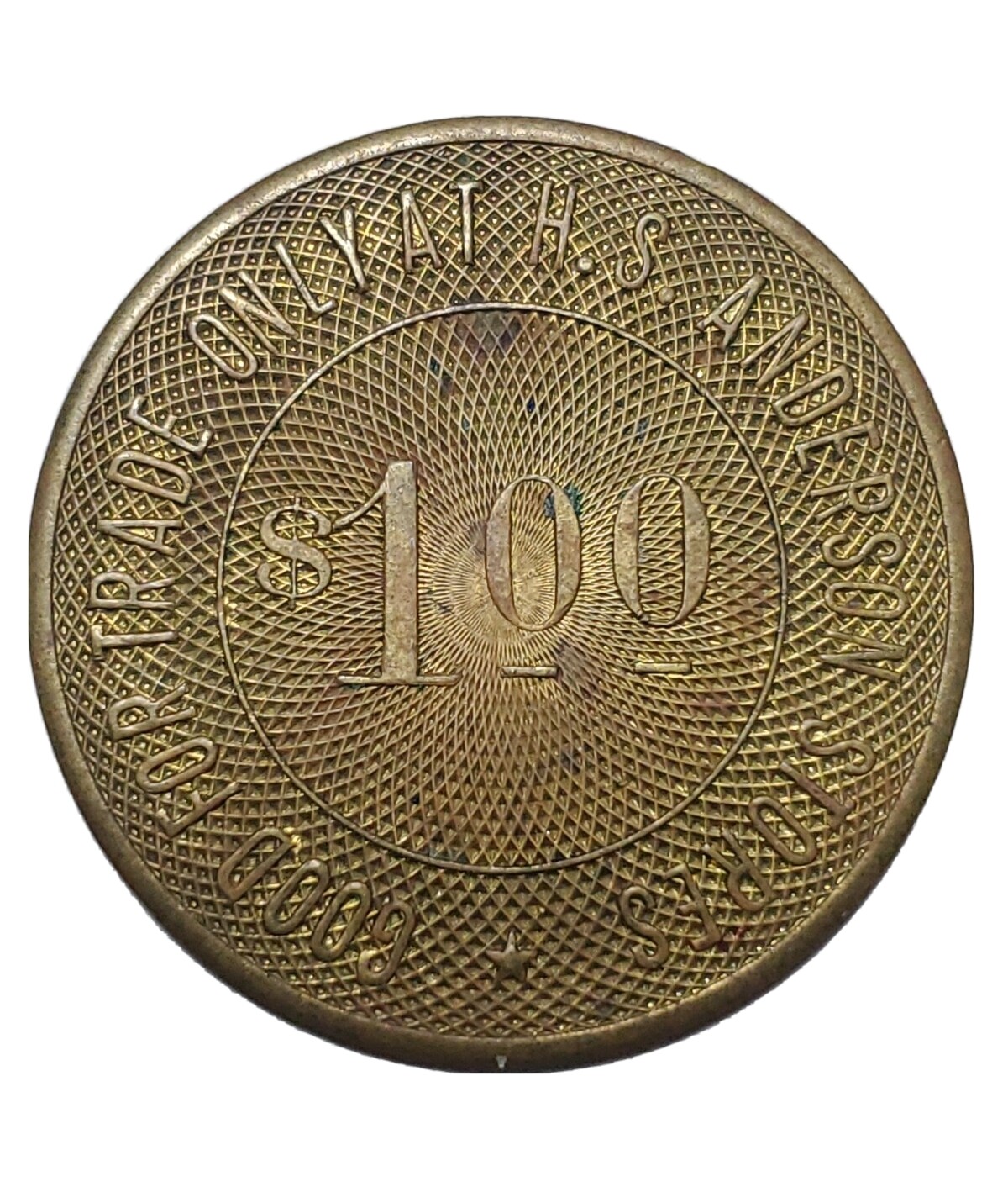 Westwood, CA Trade Token: H.S. Anderson GF $1.00 Trade Only At H.S.A. Stores