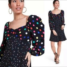 rixo target black polka dot dress