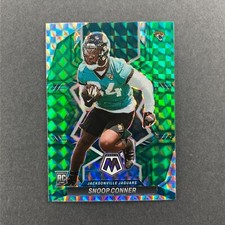 2022 Panini Mosaic Football Snoop Conner #352 Rookie Green Prizm Card Jaguars