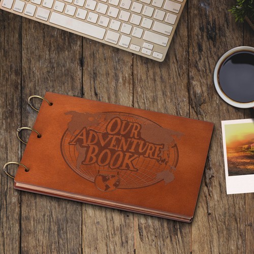 Our Adventure Book Scrapbook with 3D Wooden Cover Scrapbook Album, 11.6 x 7.5" - 第 12/13 張圖片