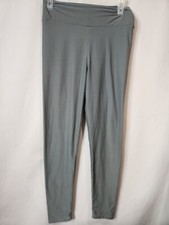Women s Leggings Activewear Yoga Lounge Small/Medium S/M Gray with hint of Green