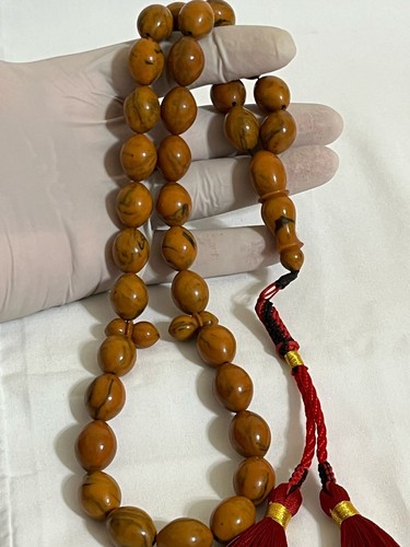 Antico Rosario Americano in Bachelite سبحة أفياش امريكي انتيك كابوتشينو بكالايت نوادر - Foto 11 di 23