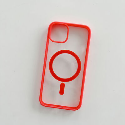 For iPhone 15 14 Plus 13 Pro 12 Frosted Acrylic Magsafe Clear Slim Phone Case