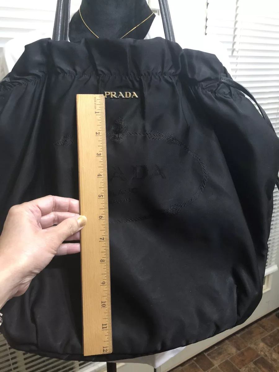 Prada Black Tessuto Vela Backpack with Authenticity Card