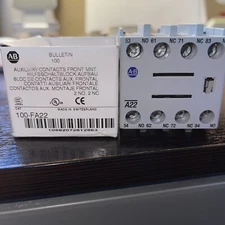 Allen Bradley 100-FA22 Front Mounting Block 2 NO and 2 NC Auxiliary Contact
