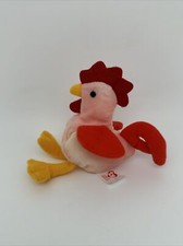 Vintage 1993 Ty Teenie Beanie Babies "Strut the Rooster"  .P9