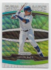 2020 PANINI PRIZM BRILLIANCE PRIZMS WHITE WAVE PARALLEL Javier Baez #B5