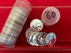 1960-P 25C WASHINGTON SILVER QUARTER GEM PROOF ROLL