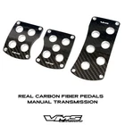 VMS RACING REAL CARBON FIBER ALUMINUM PEDAL PAD COVER KIT MANUAL TRANSMISSION MT