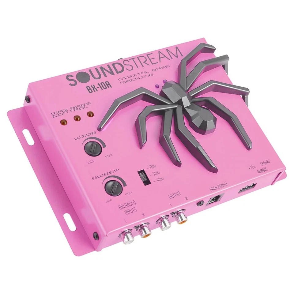 Soundstream BX-10R Bass Processor - Digital Sound Restoration Maximizer, Pink - Image 3 of 4