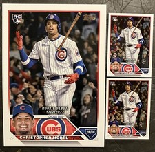 2023 Topps Christopher Morel Super Box Oversized Rookie Card #US163 + Base RCs