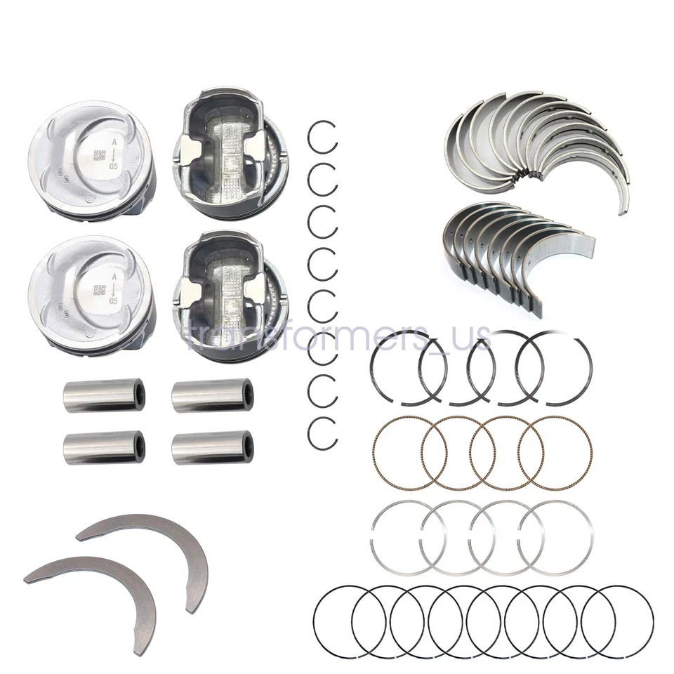 Cojinete de varilla principal y pistón y anillos para Hyundai Sonata Kia Optima 2010-2016 2,4 L Foto 4 de 4