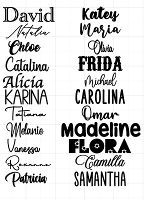 CUSTOM WORD DECAL | 55 FONTS | 55 COLORS | PERMANENT VINYL