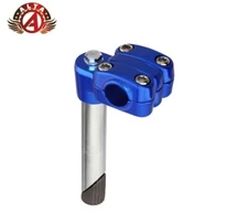 ALTA VINTAGE 4" LONG ALLOY BMX STYLE BICYCLE STEM (QUILL DIAMETER 22.2MM) BLUE