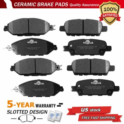 Front & Rear Ceramic Brake Pads for Nissan Murano Pathfinder Infiniti JX35 QX60