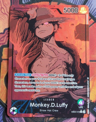 Monkey D Luffy EB02-010 Leader Alternate Art Anime 25th Collection