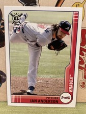 2021 Big League Base #160 Ian Anderson RC Atlanta Braves Rookie Baseball Card