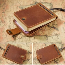 Vintage Leather Journal Notebook for Writing Handmade Portable Pocket Notebook3#