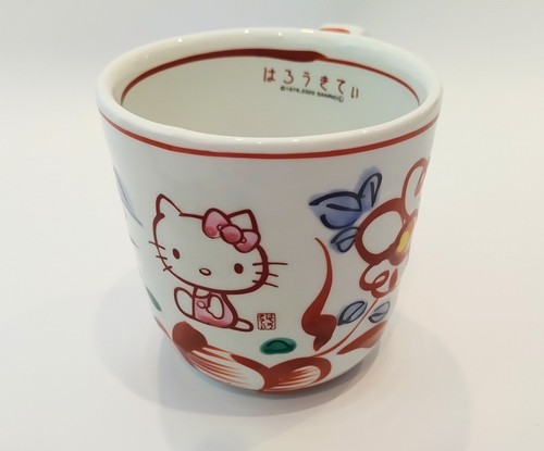 Sanrio Hello Kitty× Bakuzangama Mug Cup, Bowl, Lunch Plate 3-Piece Set Japan New - Picture 7 of 24