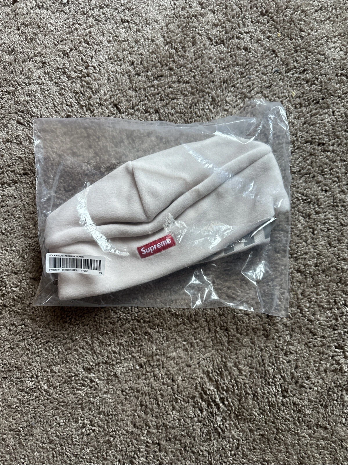 Supreme X Polartec Masque Visage Beanie (STONE) FW22’