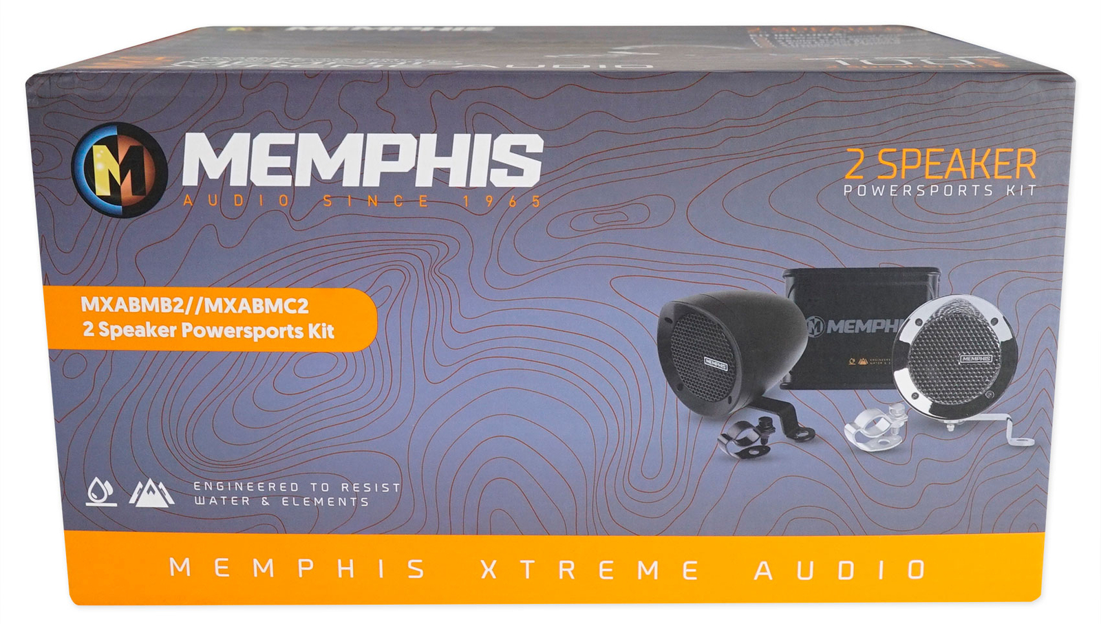 Мотоциклетные колонки Memphis Audio для Royal Enfield Classic Gunmetal серого цвета