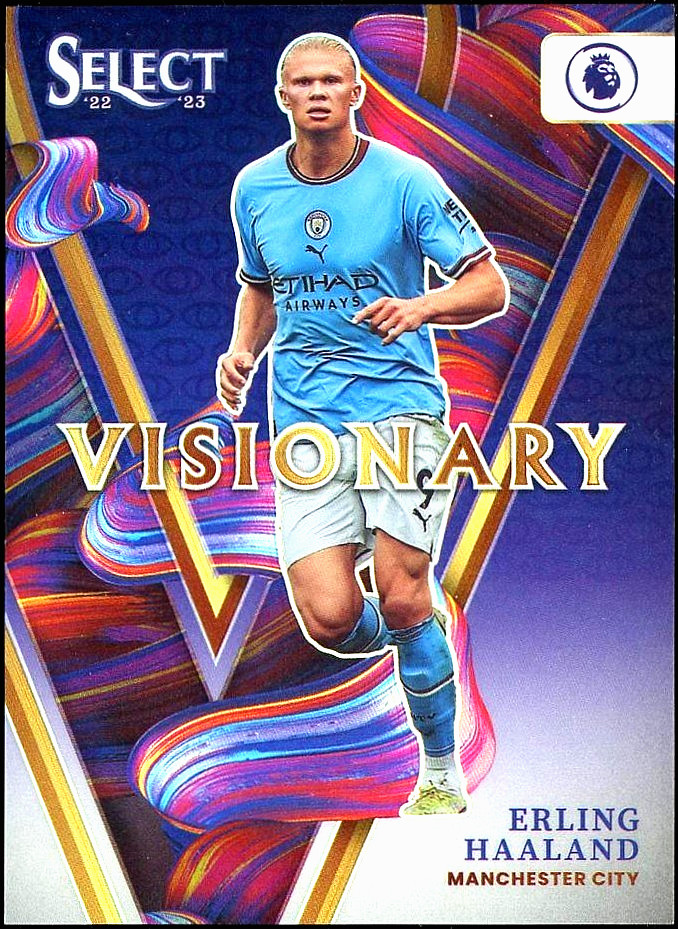 2022-23 Panini Select EPL - Erling Haaland Visionary #12 - Silver Case Hit SSP