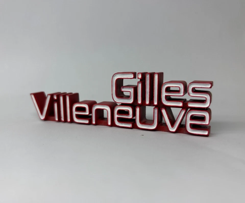 Gilles Villeneuve Ferrari 126 font brumm looksmart logo 3d f1 - Immagine 2 di 3