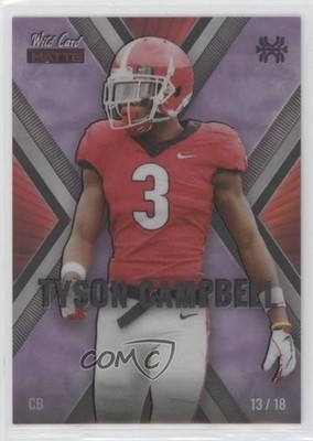 2021 MATTE Mega Box Chase Red - Purple X /18 Tyson Campbell Rookie RC 1u6