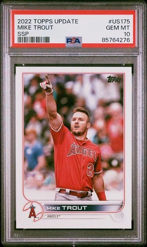 2022 Topps Update Mike Trout SSP PSA 10 Angels 🔥 🔥