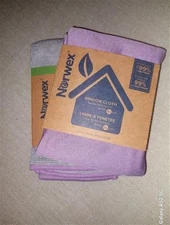 Gift Genuine Norwex Brand New Graphite w/ Amethyst Enviro Cloth and Window Cloth