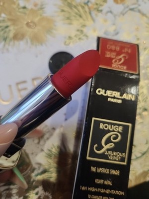 Guerlain Paris Rouge Velvet Lipstick Shade Magnetic Red No 880 