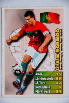 Cristiano Ronaldo - 2010 Bravo Sport card - ultra rare item - World Cup 2010