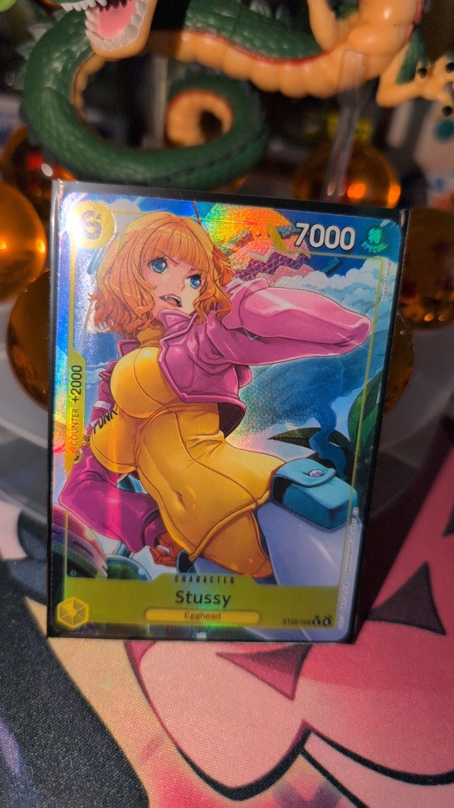 Bandai One Piece CCG Stussy Egghead ST29-006 Character Foil Counter 7000 Power
