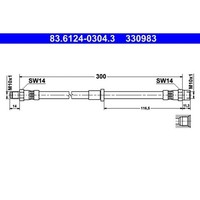 ATE 83.6124-0304.3 Bremsschlauch