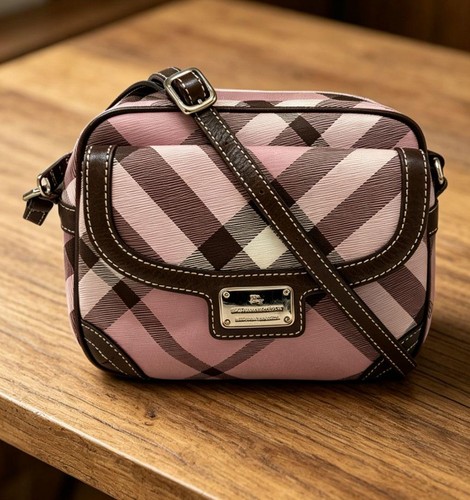 Vhtf Burberry Blue Label Pink Bag Nova Check LTD Bag JPN Original Collection VHT