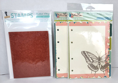 October Afternoon Woodland Park Here & Now Chapter Pages Paisley Rubber Stamp