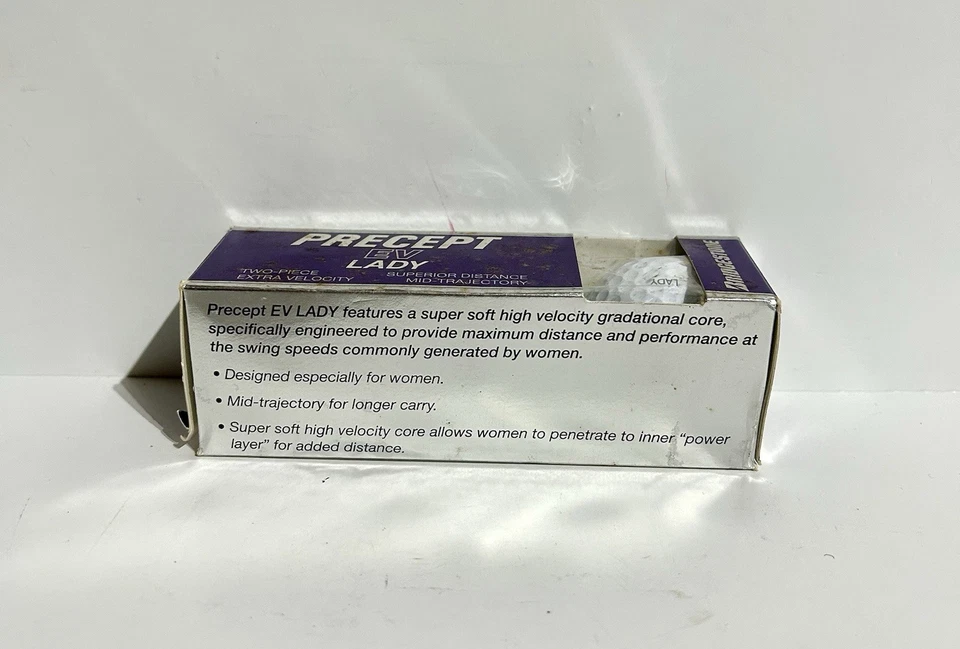 Женские мячи для гольфа Bridgestone Precept EV новые упаковка 3 шт. две штуки дополнительная скорость винтажные - Изображение 4 из 4