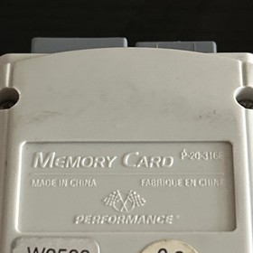 Sega Dreamcast P-20-316E Performance Memory Card Vintage Orange Label