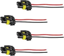 4 PCS 9005 9006, 4PCSBulb Socket, Headlight Connector Female Adapter Wir